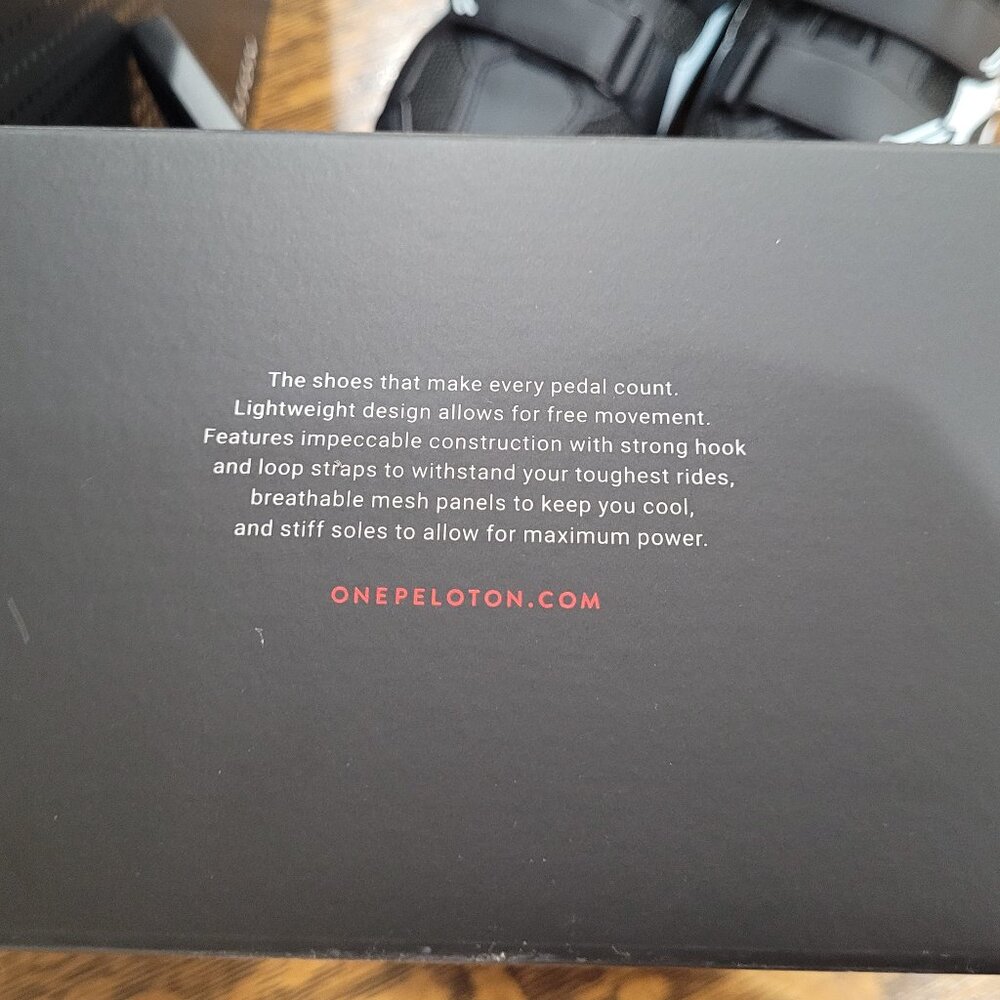 NEW Peloton Cycling Shoes. Black and Red. Unisex. Original Box. - Picture 10 of 13